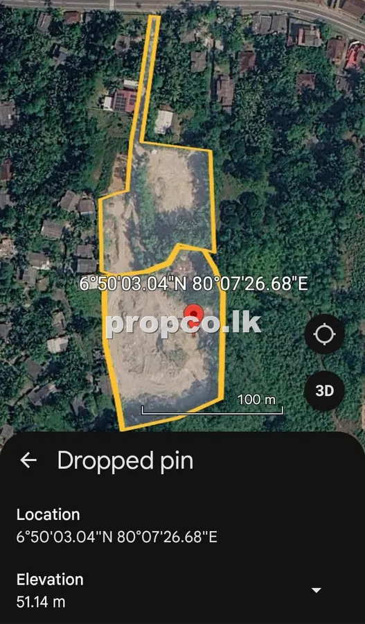 පර්චස් 1600 ක පාදුක්ක ප්රදේශයෙන් විකිණීමට ඇති ඉඩම