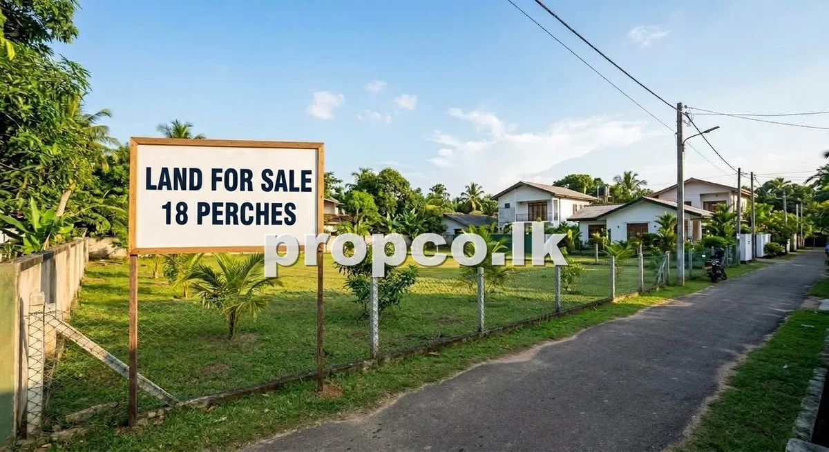 18 Perches Bare Land for Sale in Wattala